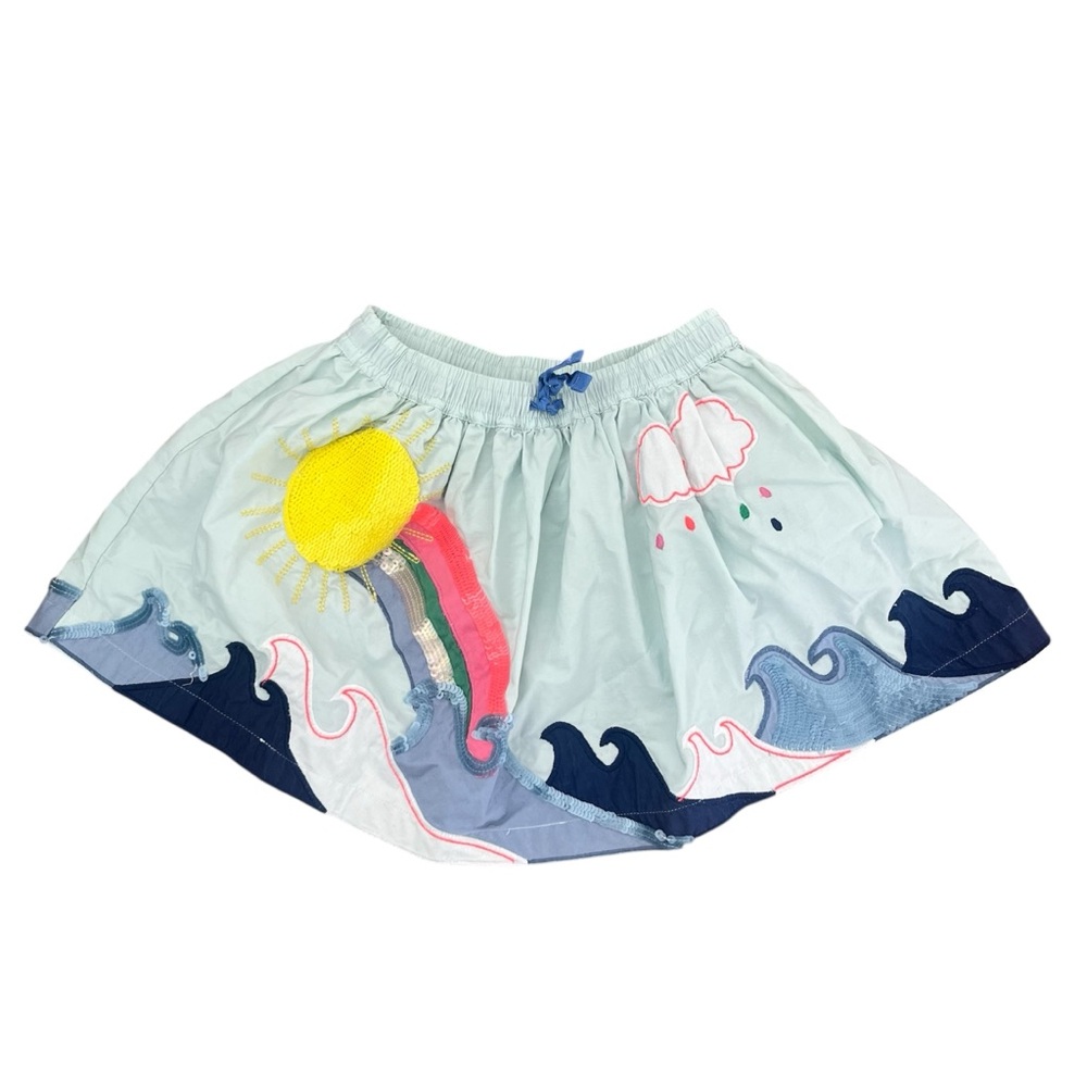 Mini Boden (3|4) Seaside Appliqué Skirt
